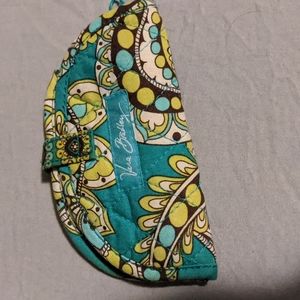 Vera Bradley snap travel jewelry ring case Peacock